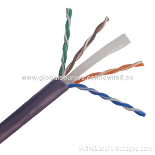 UTP Cat6 Cable with HD-PE Insulation, 60 or 75°C Rated TemperatureNew